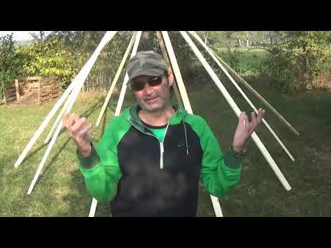 Camp Vlog #39 - Aufbau Tipi / Teepee / Eigenkonstruktion / MYOG