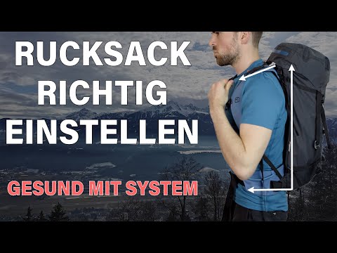 RUCKSACK RICHTIG EINSTELLEN - Nie wieder Probleme! | Bergsteigen Grundlagenkurs #22