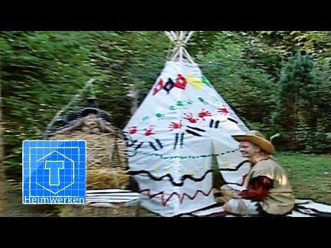Indianerzelt (Tipi) kinderleicht bauen | ToolTown Garten