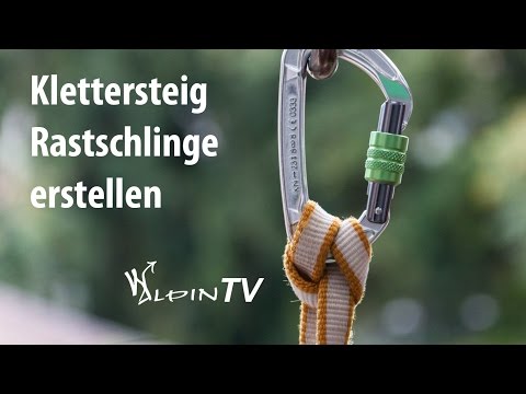 WAlpin TV - Klettersteig Rastschlinge erstellen