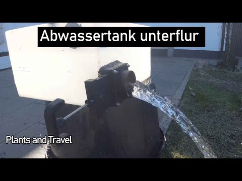 Abwassertank/Grauwassertank anbauen Unterflurmontage