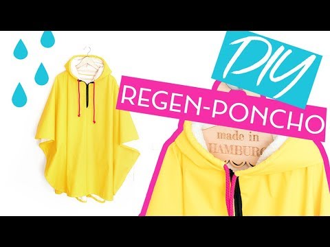 DIY Regenponcho nähen