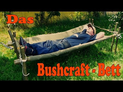 Das Bushcraft Bett aus einer Plash Palatka / NVA-Plane