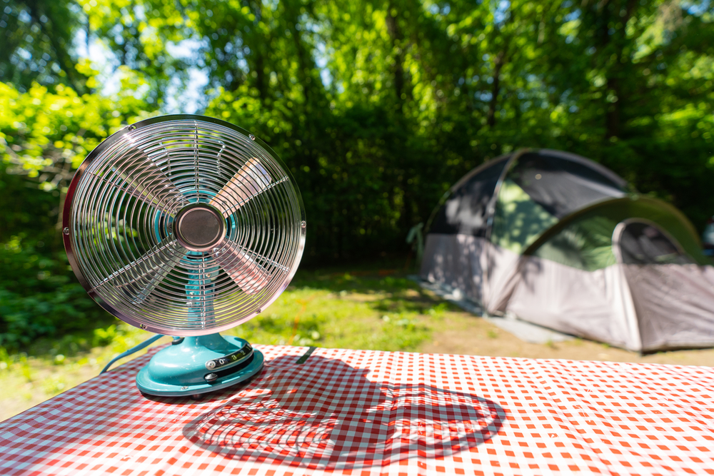 Zeltventilator mit Licht Campinglaterne RV USB Reise Schreibtisch Ventilator 