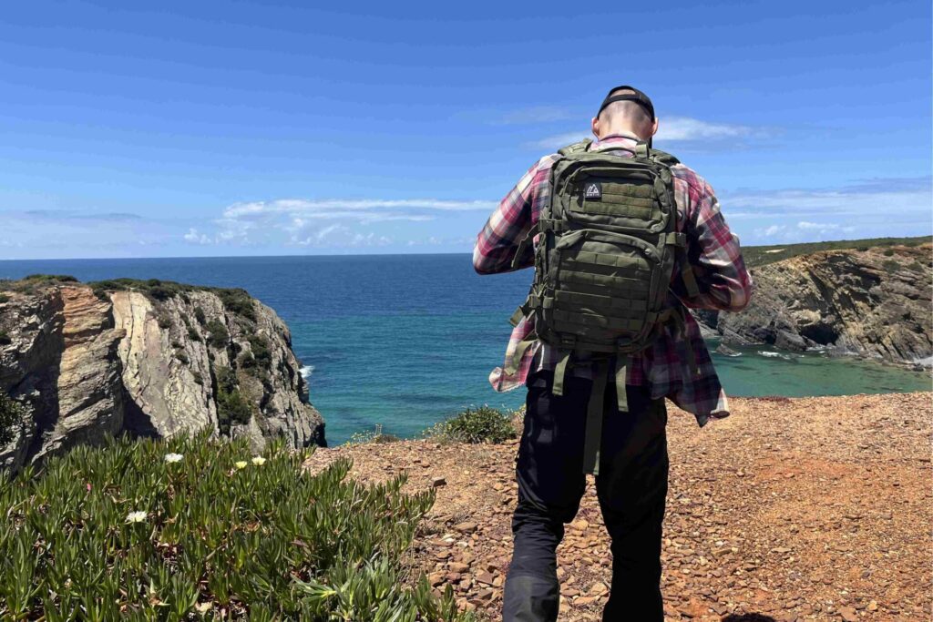 BSLN Taktischer Rucksack 45L Mit Abnehmbarer Fronttasche & Molle-System | Für Camping, Wanderung & Outdoor-Abenteuer